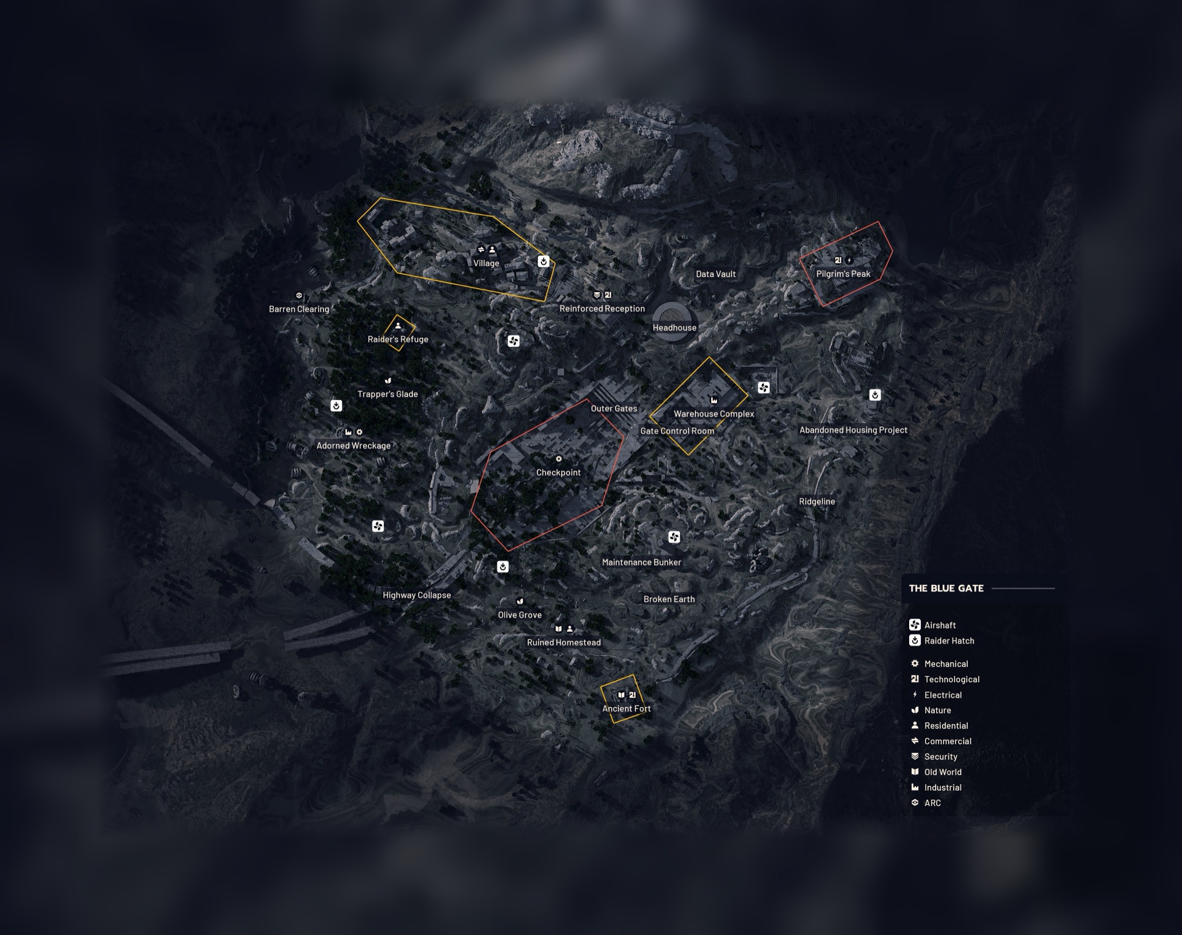 Blue Gate map